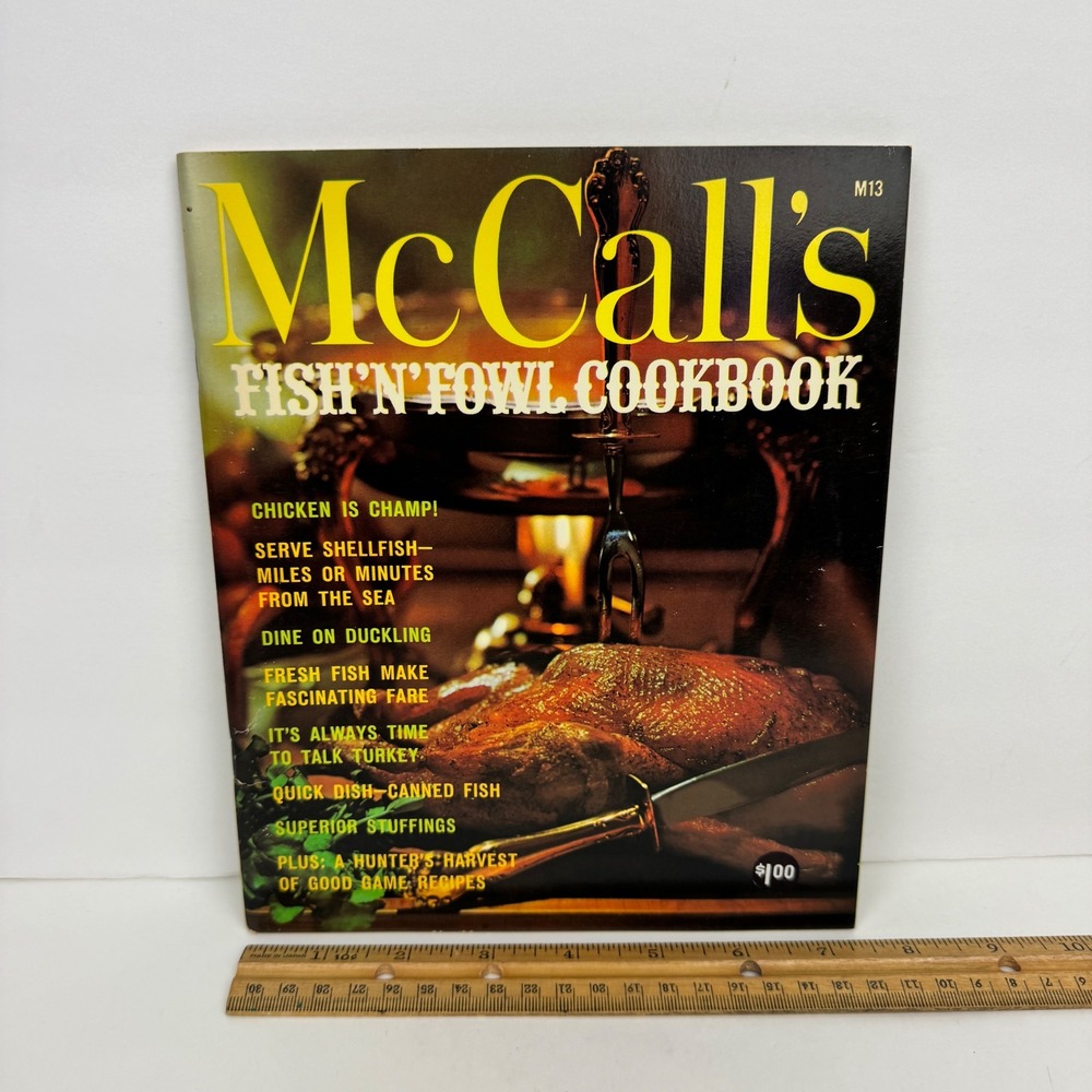 Vtg 60s McCalls Cookbook Collect Replacement Fish and Fowl M13 Paperback